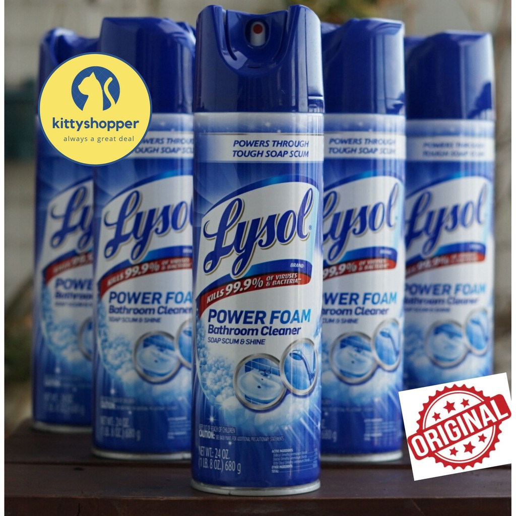 Lysol Power Foam Bathroom Cleaner 680g Shopee Philippines