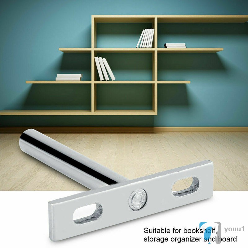 1Pcs 3/4/5 Inch Home Concealed Floating Wall Shelf Support Stainless