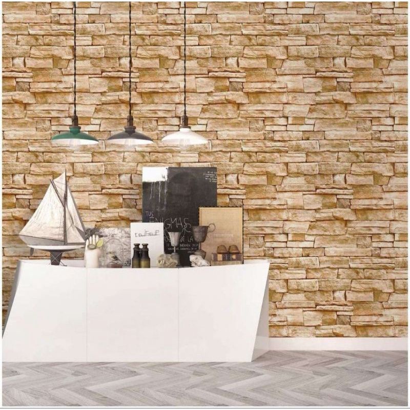 Aceking wallpaper bricks 3d design self adhesive 10meters by 45cm