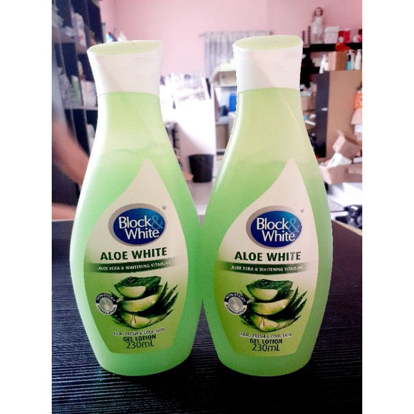 Block & White Aloe White Gel Lotion 230ml Shopee Philippines