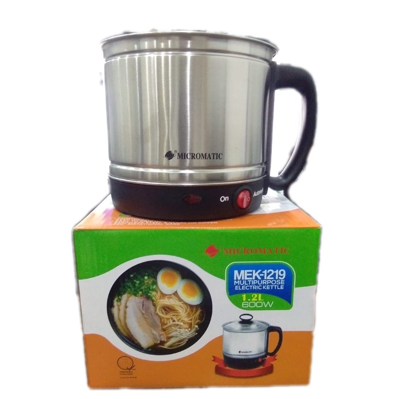MultiPurpose Electric Kettle Micromatic MEK1219 1.2L Electric Kettle