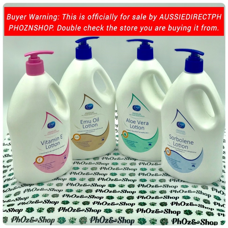 ENYA 1L LOTION SORBOLENE / EMU OIL / VITAMIN E / ALOE VERA 🇳🇿