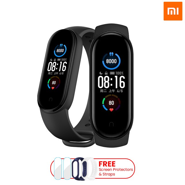 Xiaomi Mi Band 5 Water Resistant Smartwatch 5ATM Fitness Band AMOLED