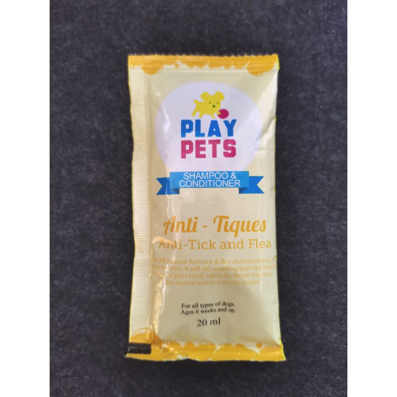 Play Pets Shampoo & Conditioner Anti tick & Flea Shopee Philippines