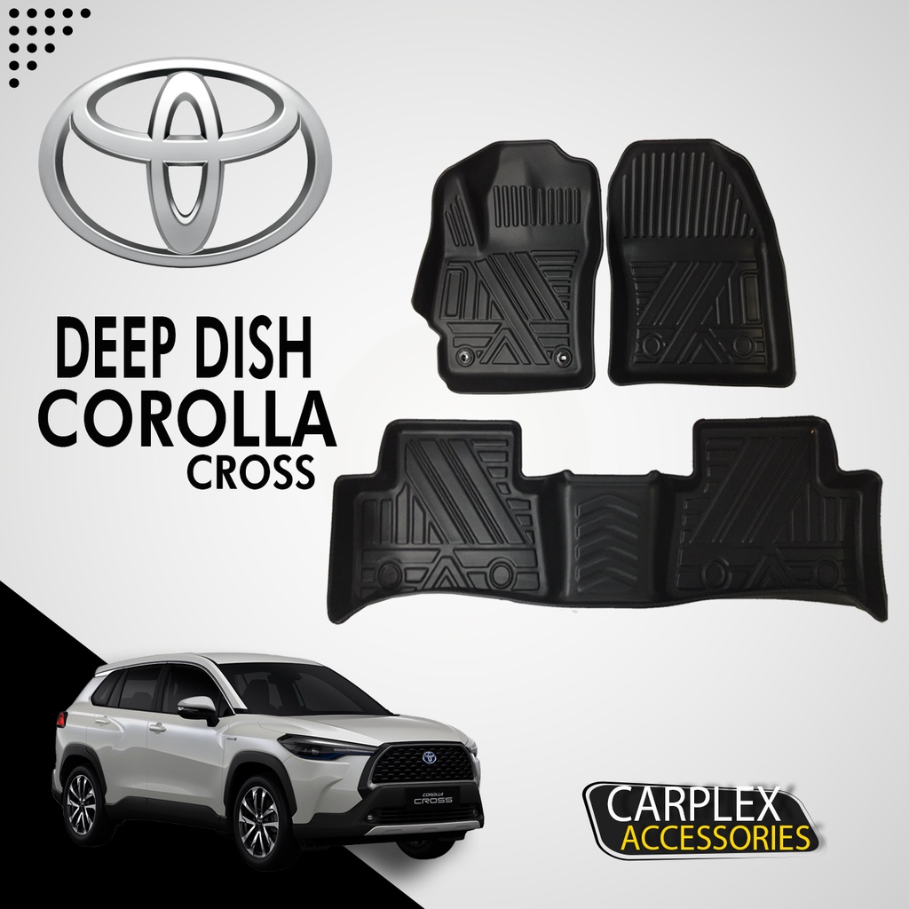 Carplex Toyota Corolla Cross 2022 Deep Dish and Trunk Tray Car Matting