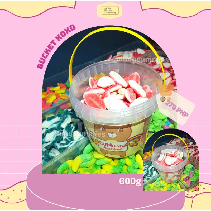GUMazing Bucket Gummies 1ltr (Bucket XOXO) 600g Shopee Philippines