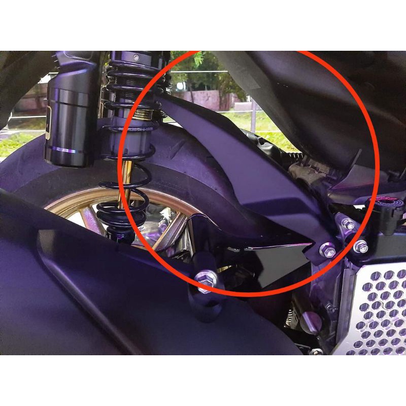 YAMAHA AEROX V2/V1 REAR TIRE HUGGER FIBER MADE (PLUG AND PLAY)EASY TO