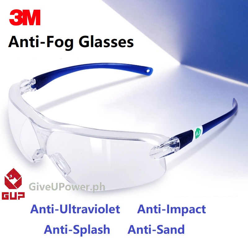 3M Safety Goggles Protective Glasses Anti Fog UV Scratch Protection