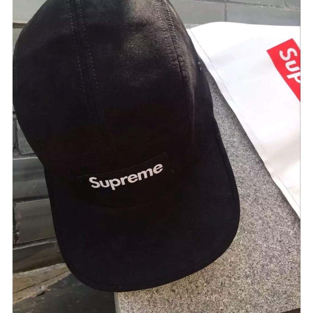 Supreme Sued Camp Cap Black Shopee Philippines