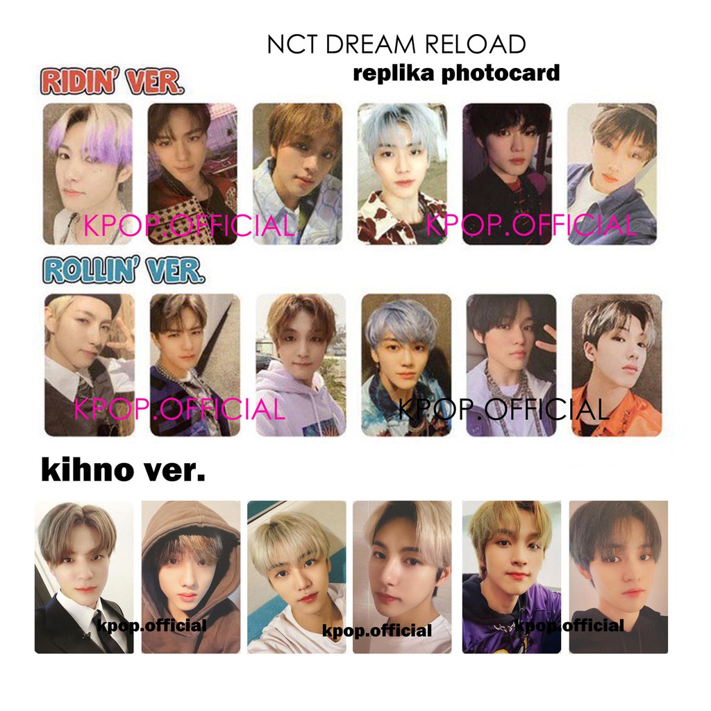 Nct DREAM RELOAD PHOTOCARD Shopee Philippines