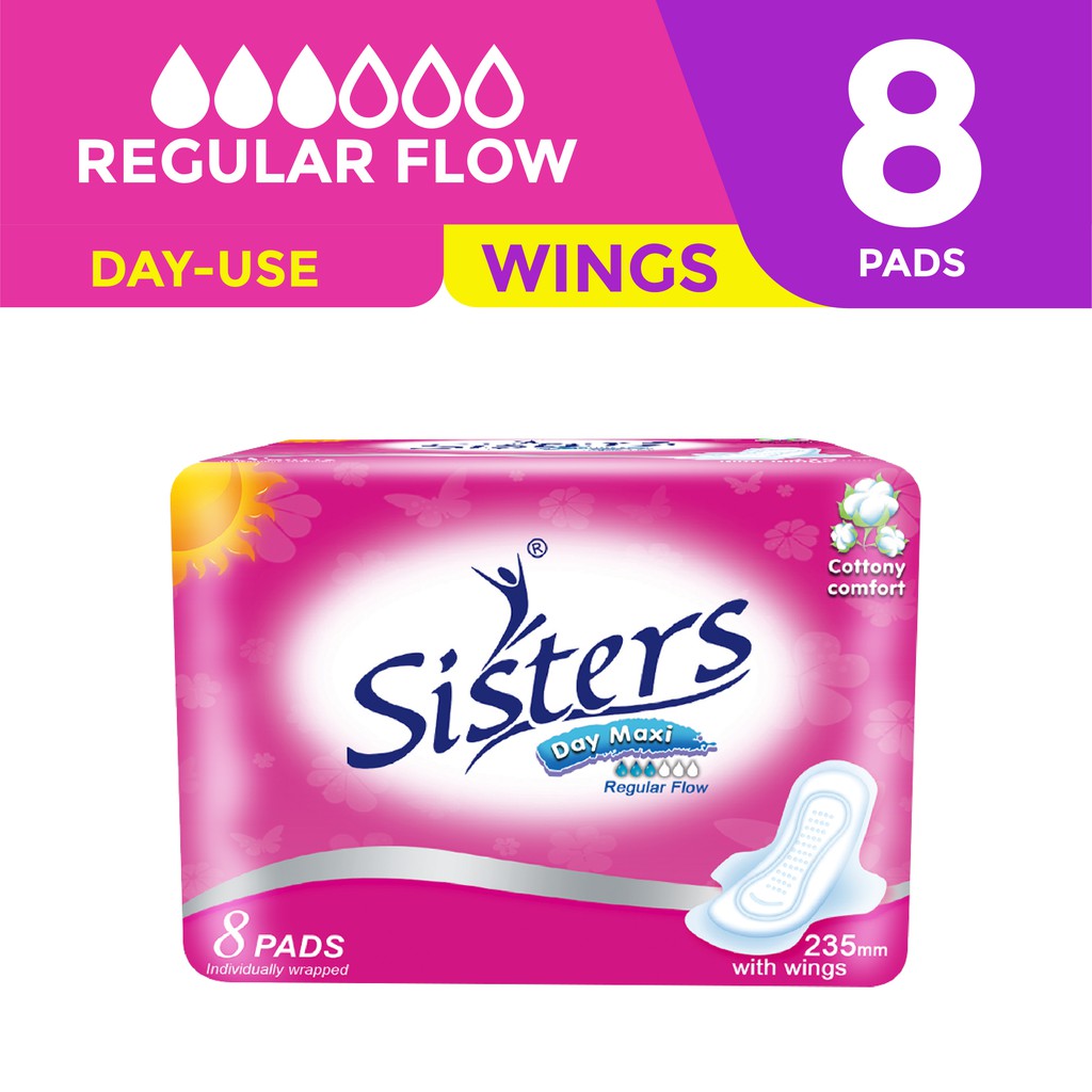 Sisters Sanitary Napkin Silk Floss (Dayuse) 8's Shopee Philippines