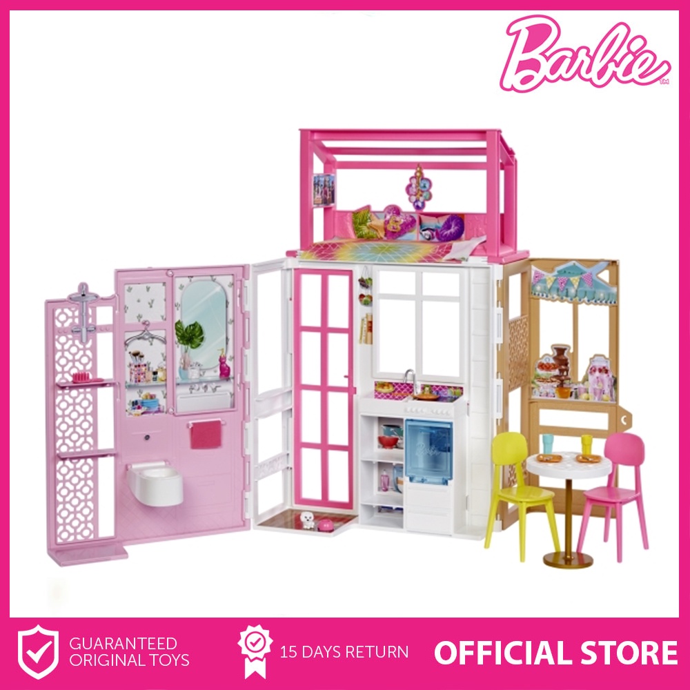 Barbie Estate Doll House Playset, Doll House for Girls Kids Shopee