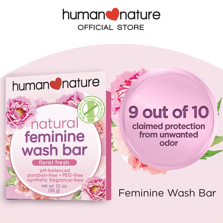 Human Nature Feminine Wash Bar FLORAL FRESH 35g Shopee Philippines