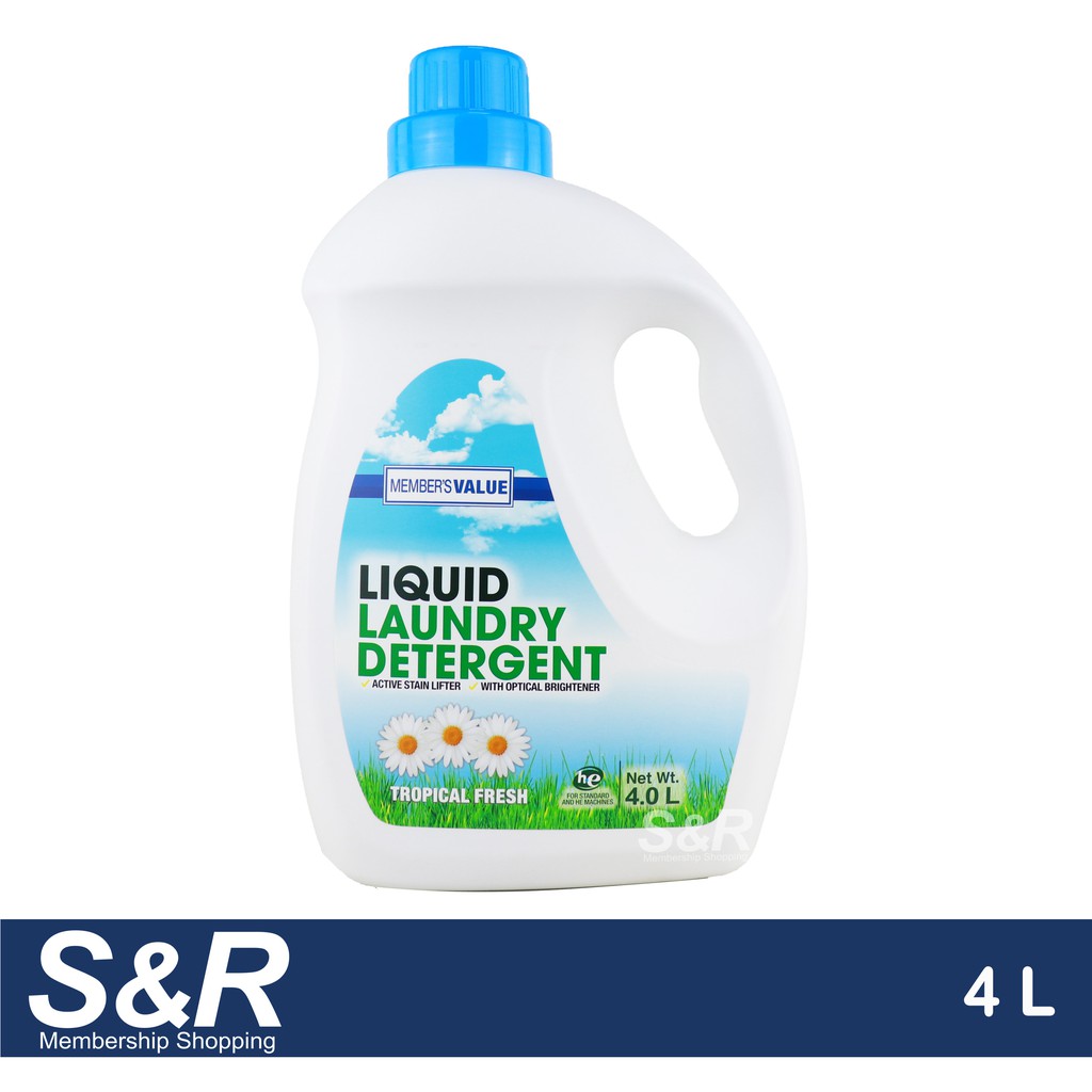 Member's Value Liquid Laundry Detergent Tropical Fresh 4L Shopee