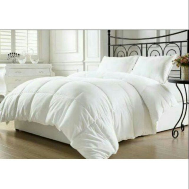 2.0m Thick Comforter Plain White Duvet Filler Shopee Philippines