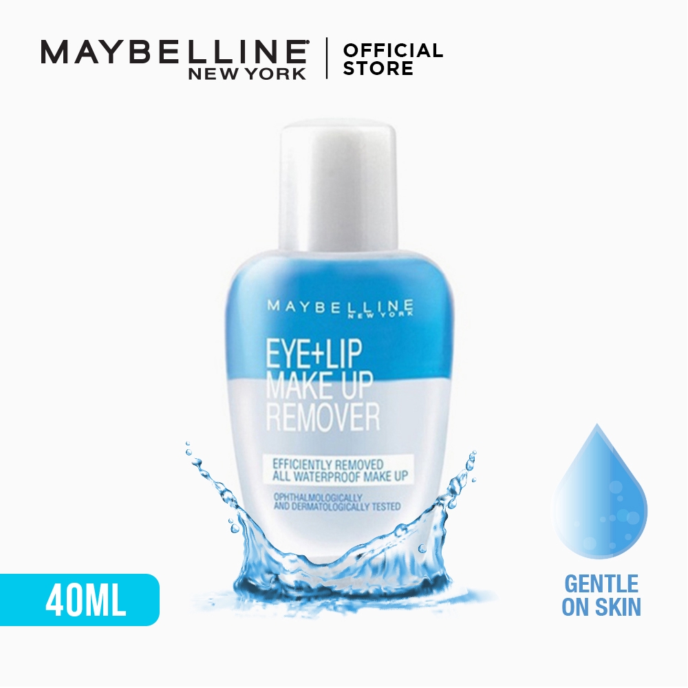 Maybelline Lip & Eye Makeup Remover 40mL (Clear) Shopee Philippines