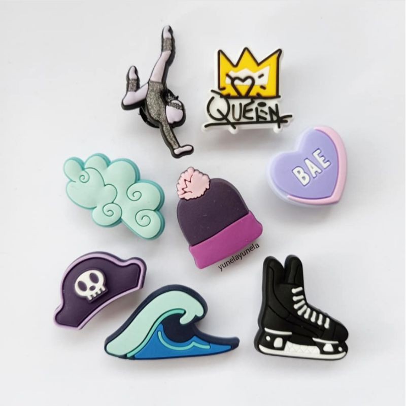 Shoe Charms Clogs Pins Accessory jibbitz Gymnast Skate Shoes Shopee