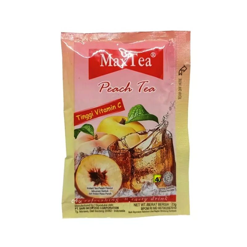 Maxtea PEACH TEA (Sachet) Shopee Philippines