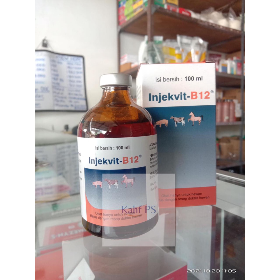 Injekvit B12 100ml Injection Animal Vitamins Horse Cow Pig Dogs Pigs
