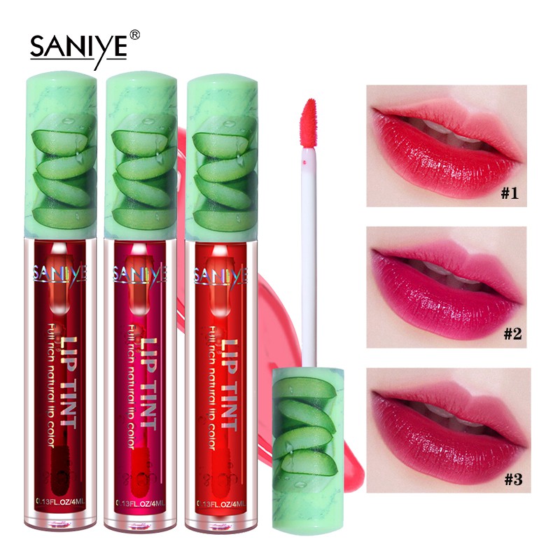 SANIYE Lip Tint Aloe Vera Liquid lipstick Natural Lip Gloss L1139