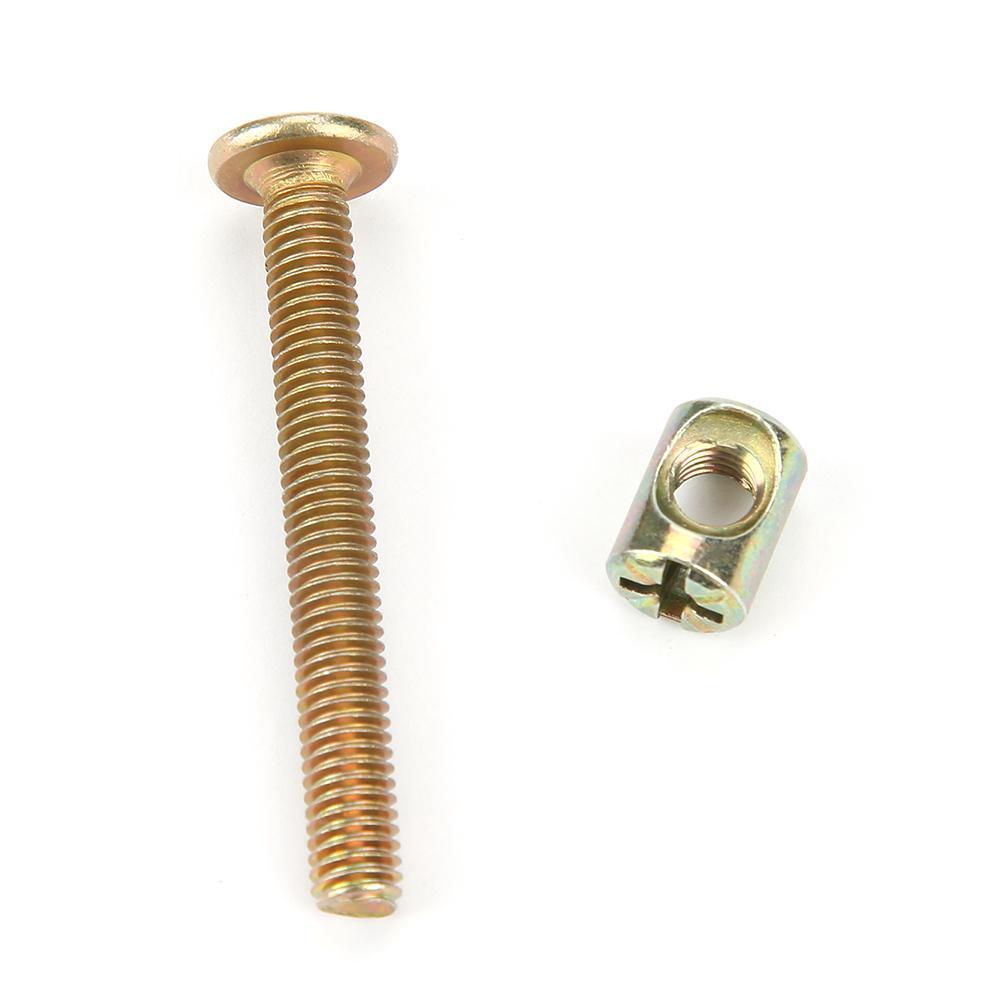 M6 Carbon Steel Furniture Bolts With Barrel Nuts Connector Shopee
