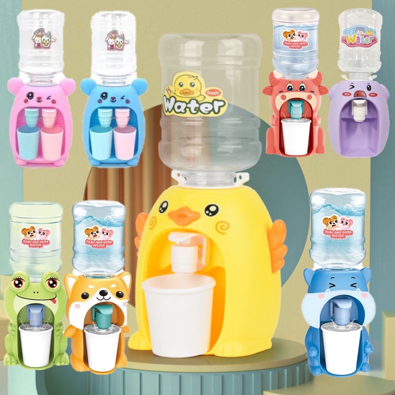 Kids Mini Water Dispenser Toy Double Water Can Be Loaded with Juice