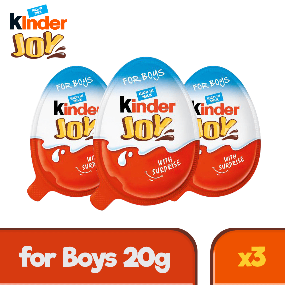 Kinder Joy 20g For Boys Pack of 3 Shopee Philippines