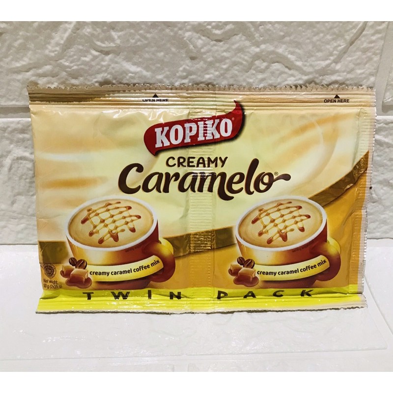 Kopiko Creamy Caramel Coffee mix TwinPack sachet Shopee Philippines