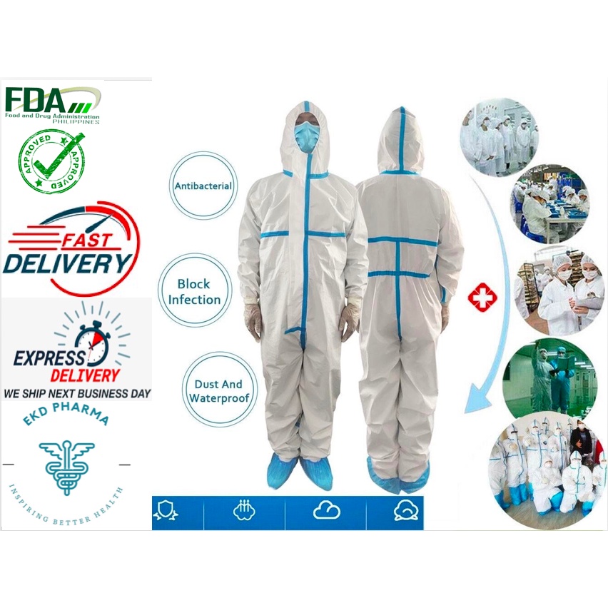 PPE Personal Protective Equipment Bunny Suit Hazmat [M,L,XL,2XL,3XL