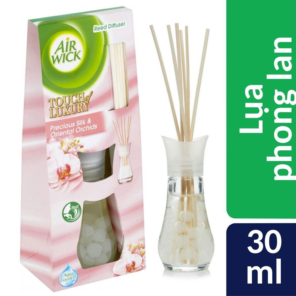 Air Wick Precious Silk & Oriental Orchids rattan oil diffuser 30ml