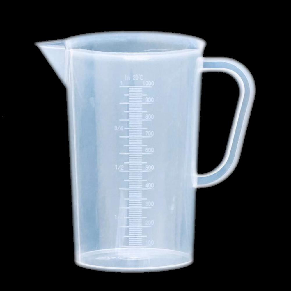500ml/1L Plastic Graduated Beakers with Handles, Measuring Beaker