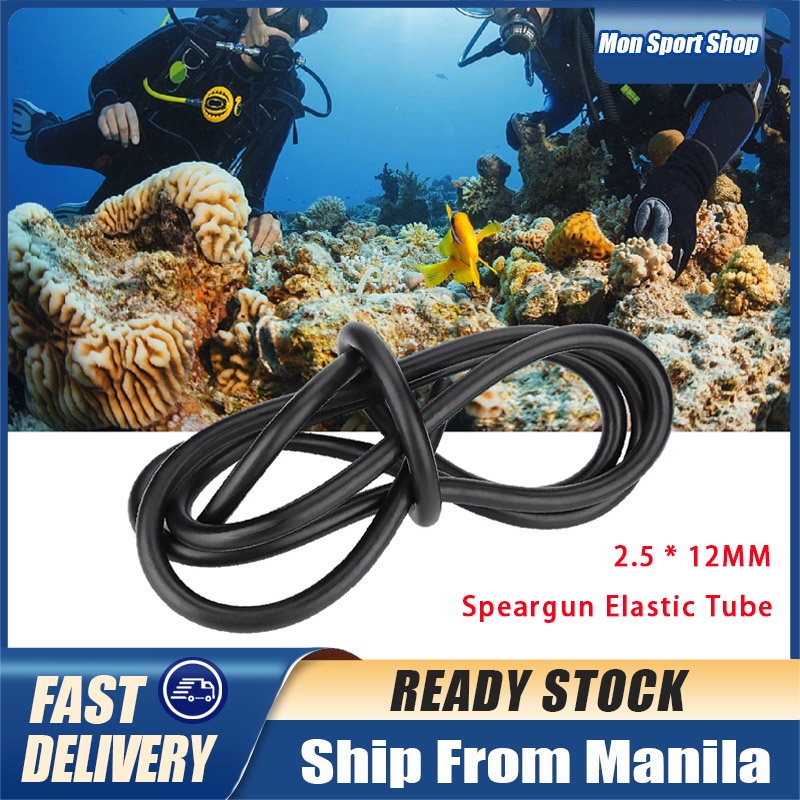 2.5 * 12MM Spearfishing Natural Latex Tube Speargun Elastic Tube Underwater Speargun Rubber Band