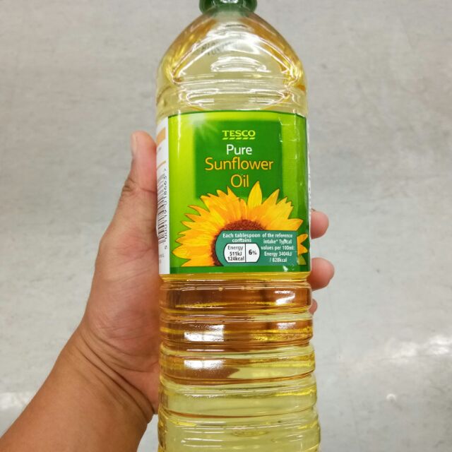 Tesco Pure Sunflower Oil 1 Litre Shopee Philippines