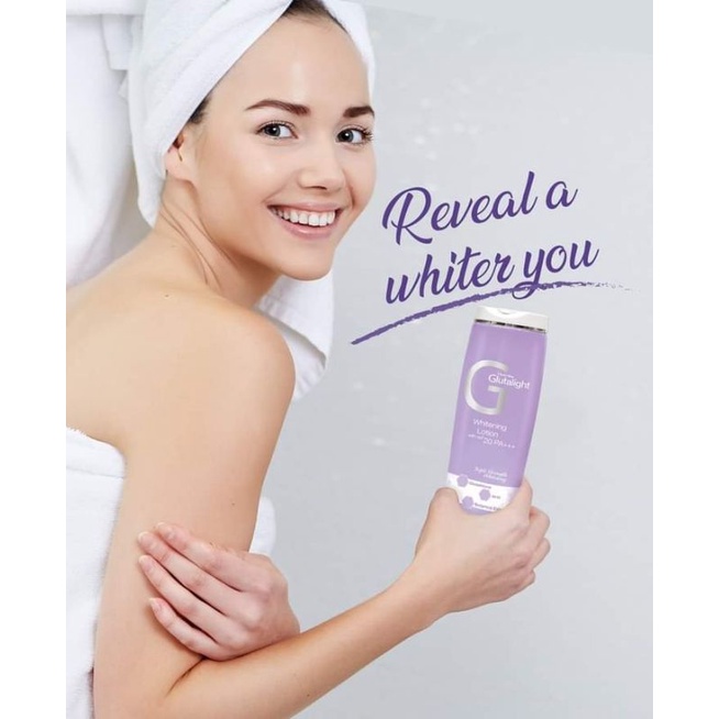 Glutalight Glow Instant Whitening Face and Body Lotion/180ml Shopee