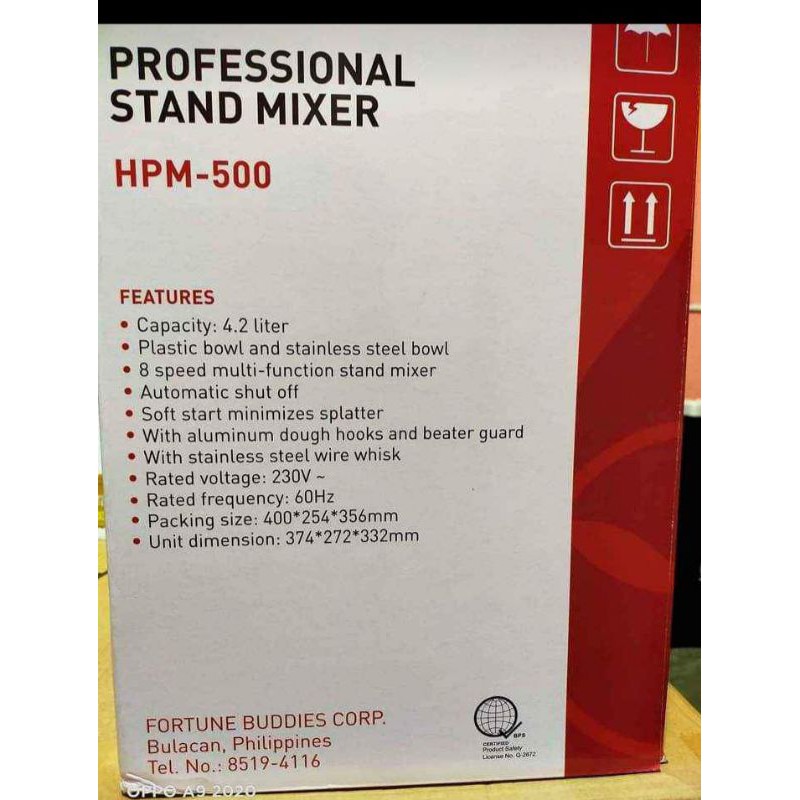 Hanabishi hpm500 stand mixer Shopee Philippines