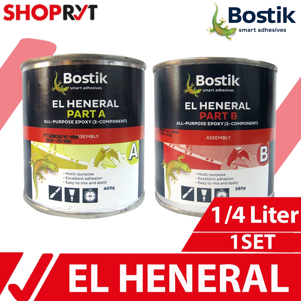 Bostik El Heneral All Purpose Epoxy 1/4 Liter Multpurpose for General