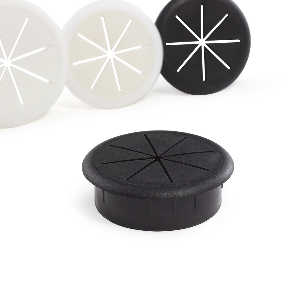 2022 Flexible Cable Cord Grommet 2 Inch Black White Rubber Grommets in