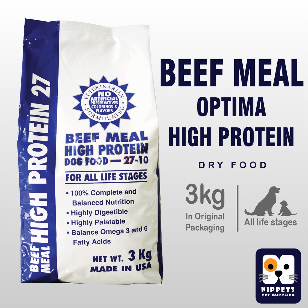 Optima Beef Meal High Protein (2710) Dry Dog Food for Adult 3kg