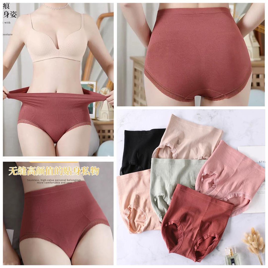 COD ️ High Waist Makapal SEAMLESS KOREAN panty for women underwear