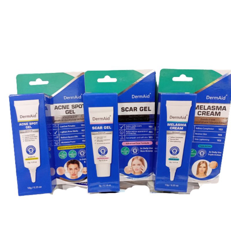 DermAid scar/acne spot gel/ Melasma cream Shopee Philippines