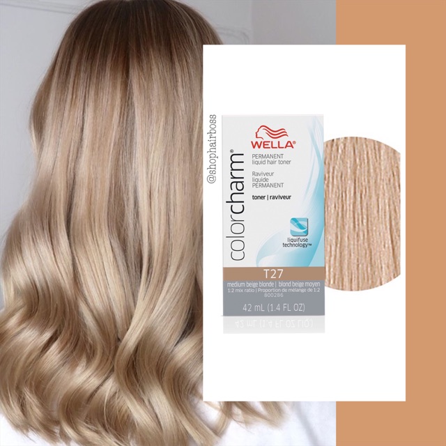 Wella Color Charm T27 Medium Beige Blonde Shopee Philippines