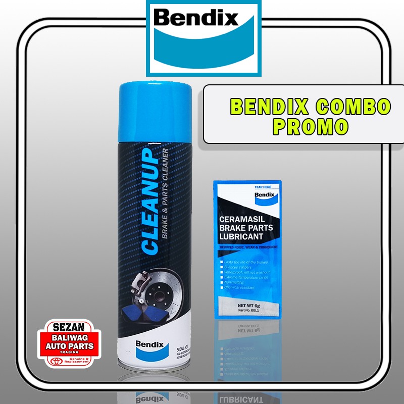 BENDIX COMBO PROMO BRAKE CLEANER 500ML PLUS CERAMASIL BRAKE PASTE PARTS