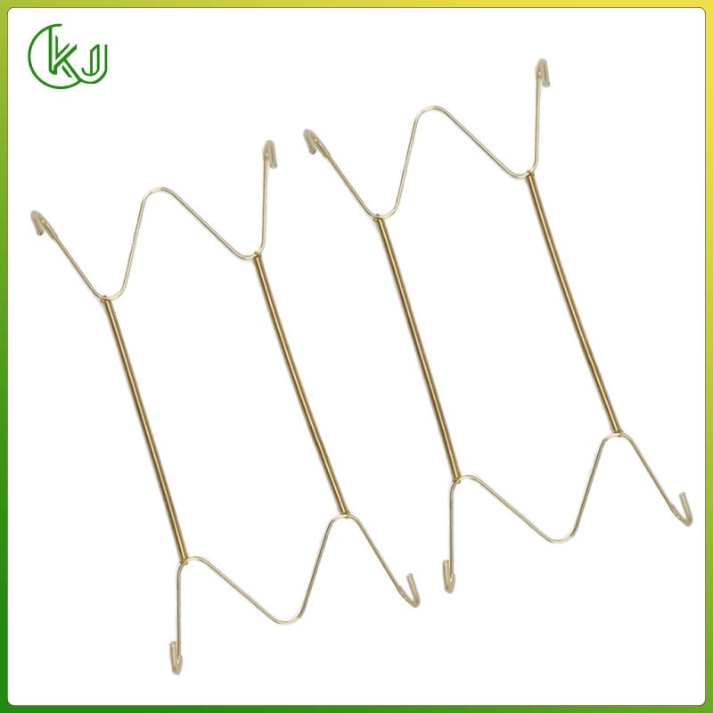 Plate Hangers Wall Mount Plates Display Holder Golden Decorative Tray