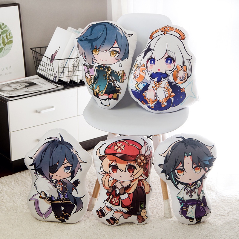 Genshin Impact Pillow Raiden Shogun Klee Xiao Zhongli Pillows Arataki
