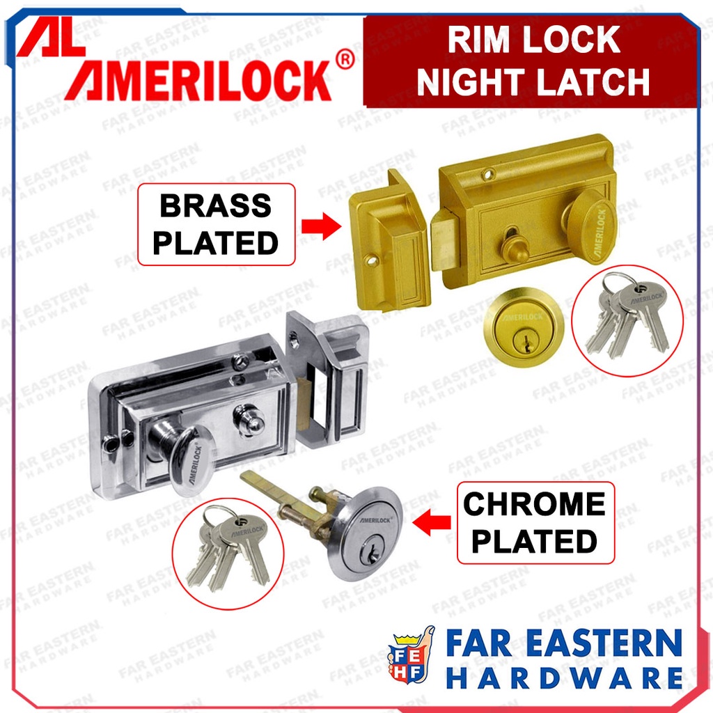 AMERILOCK Rim Door Lock Night Latch Shopee Philippines