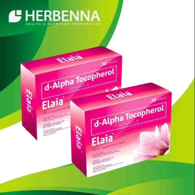 Elaia vitamin e (30capsules) Shopee Philippines