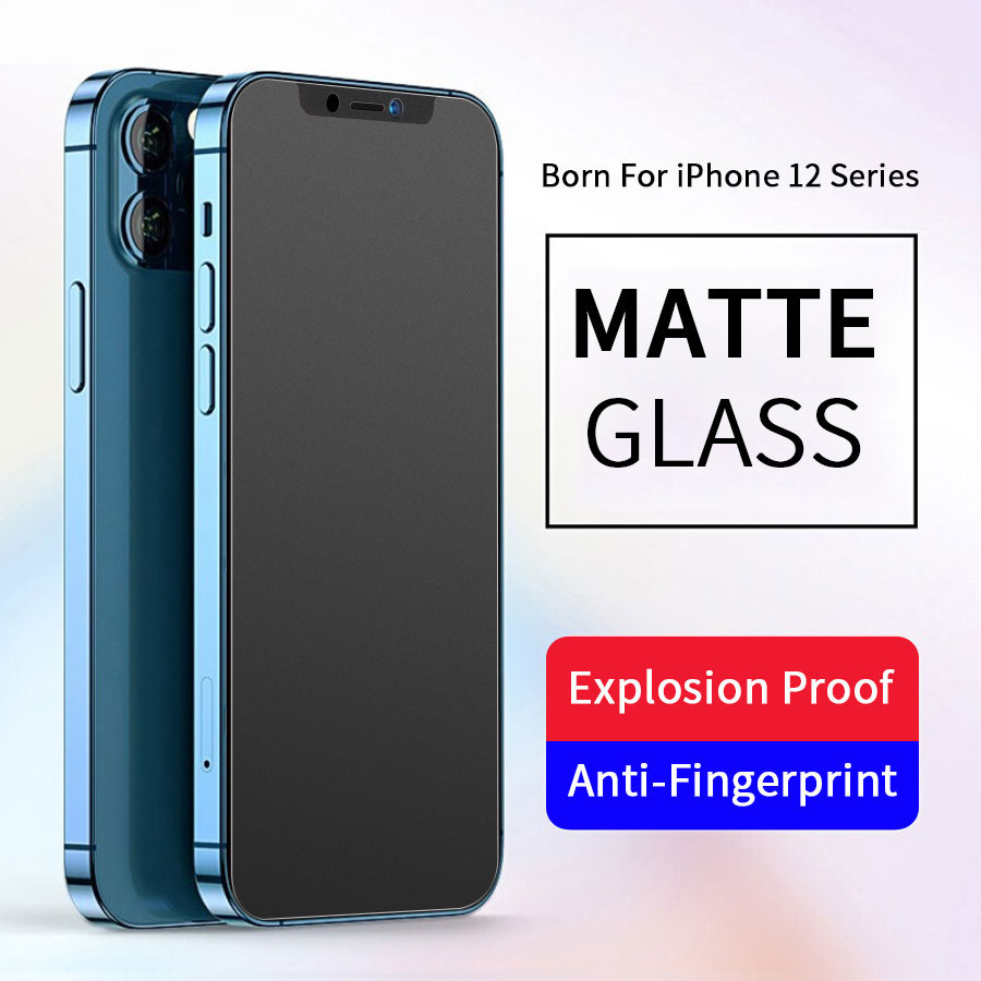 Matte Tempered Glass Compatible for iPhone 14 13 12 11 Pro Max 12 Mini