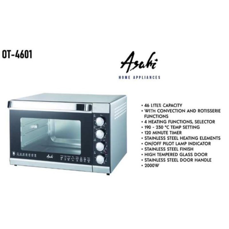 Asahi 46 liters Electric Oven/ Convection and Roteserie Shopee