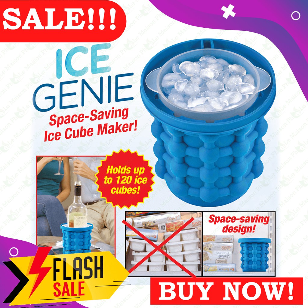 Buy 1 Take 1 Best Selling Ice Genie Cube Maker, DualUse Ice Cube