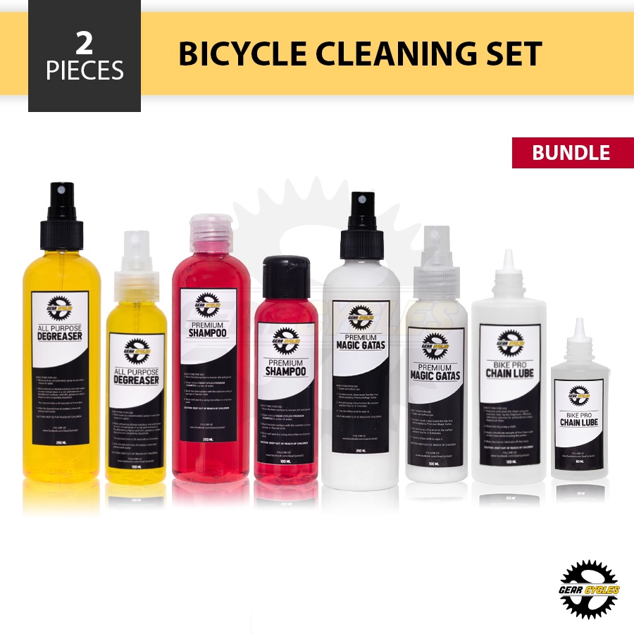 (BUNDLE) Gear Cycles Combo Degreaser Shampoo Magic Gatas Chain Lube
